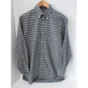 Lands End Men's‎ 16-32 Supima No Iron Oxford Traditional Fit Button Up Shirt